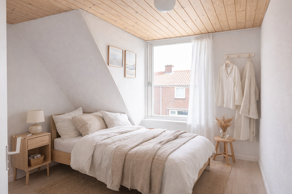 Minimalistische Scandinavische slaapkamer bij daglicht.png